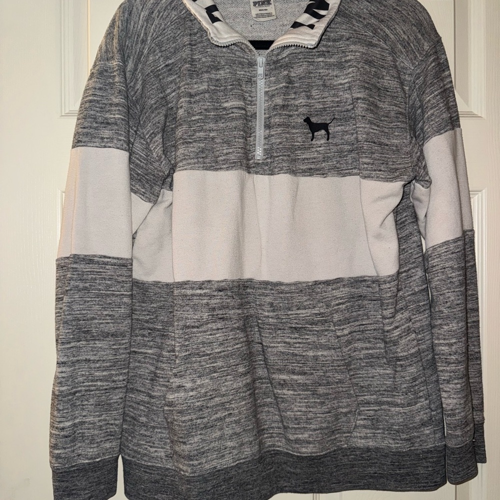 Victoria's Secret Two-Tone Zip-Up Sweater